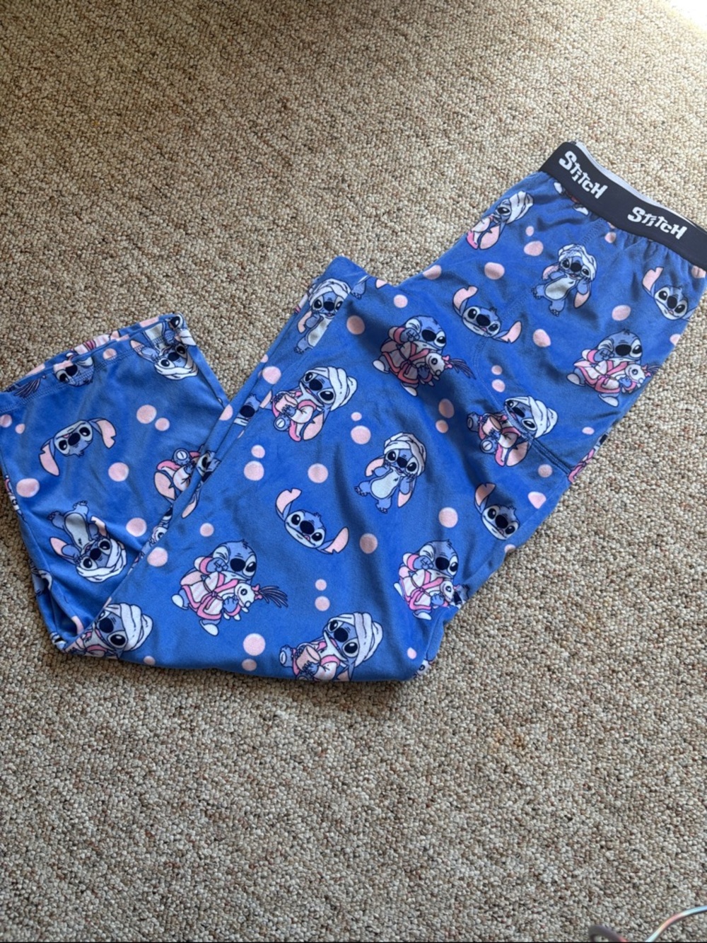 Women’s Blue Stitch Character Lounge Pajama Pants